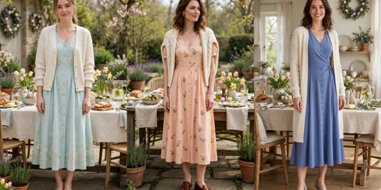 38 Easter Midi Dress Outfits with a Cardigan for Spring That Are Fresh, Chic and Easy to Wear