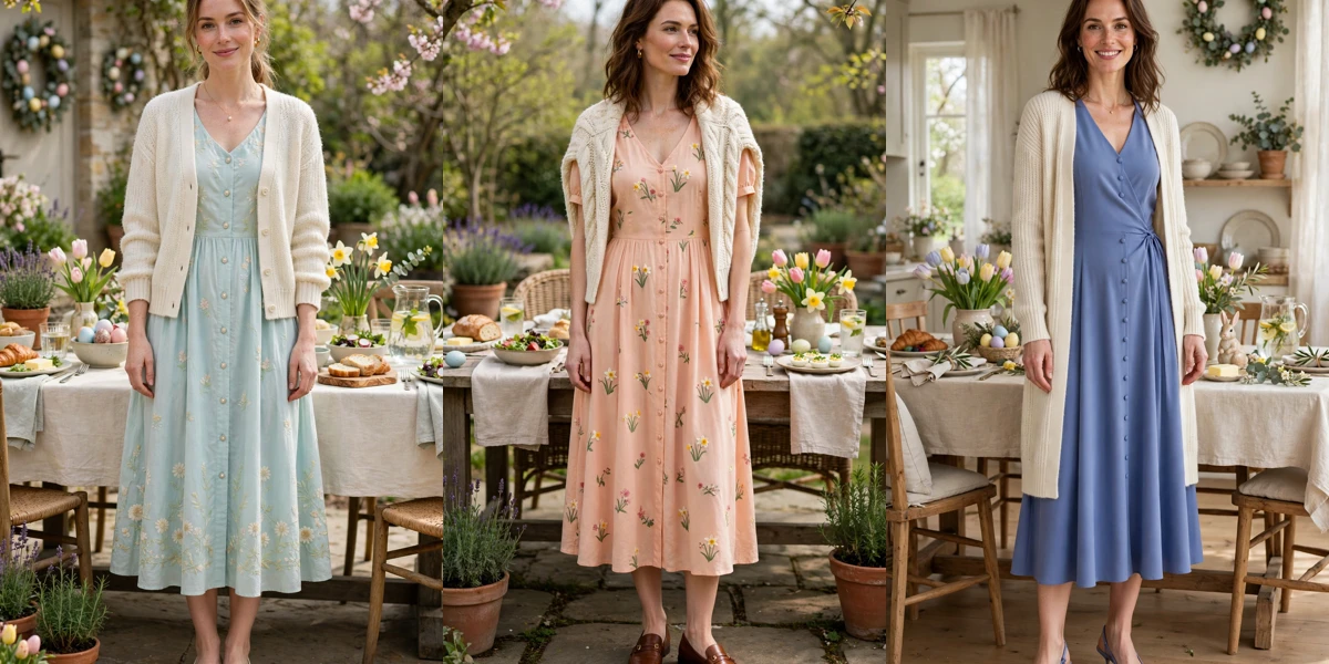 38 Easter Midi Dress Outfits with a Cardigan for Spring That Are Fresh, Chic and Easy to Wear