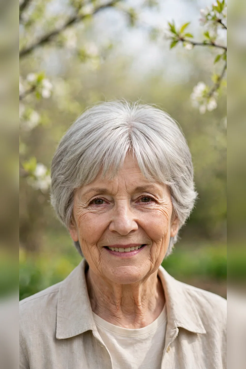 Easy Spring Short Haircuts With Curtain Bangs