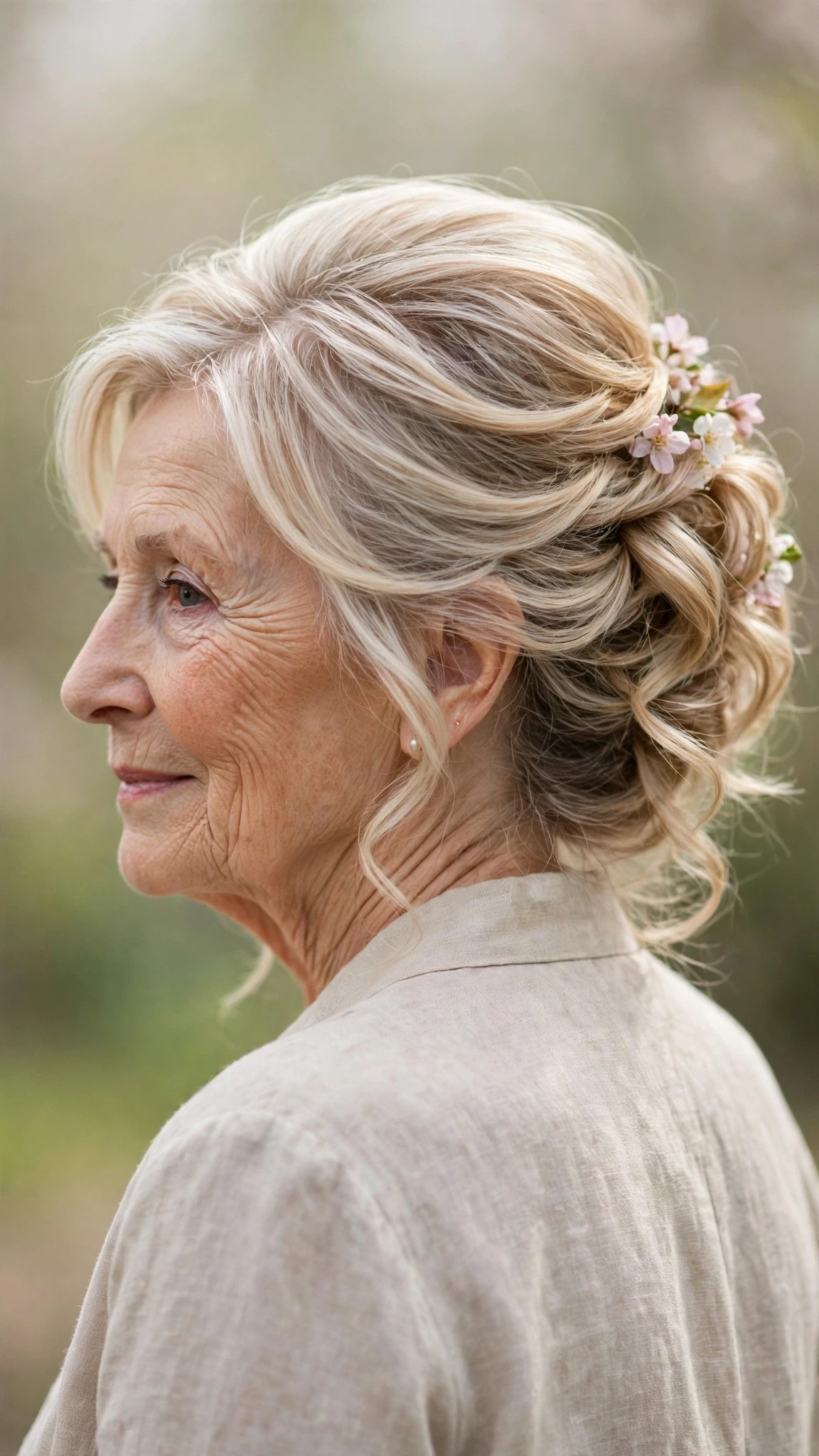 Effortless Spring Updos For Garden Parties With Smooth Glossy Lengths, Graduated Layers And Delicate Blonde Dimension