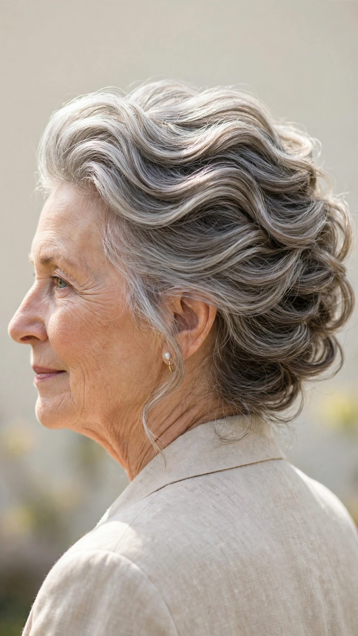 Effortless Spring Updos For Garden Parties With Soft Waves, A Layered Shape That Moves And A Glossy Shine Finish