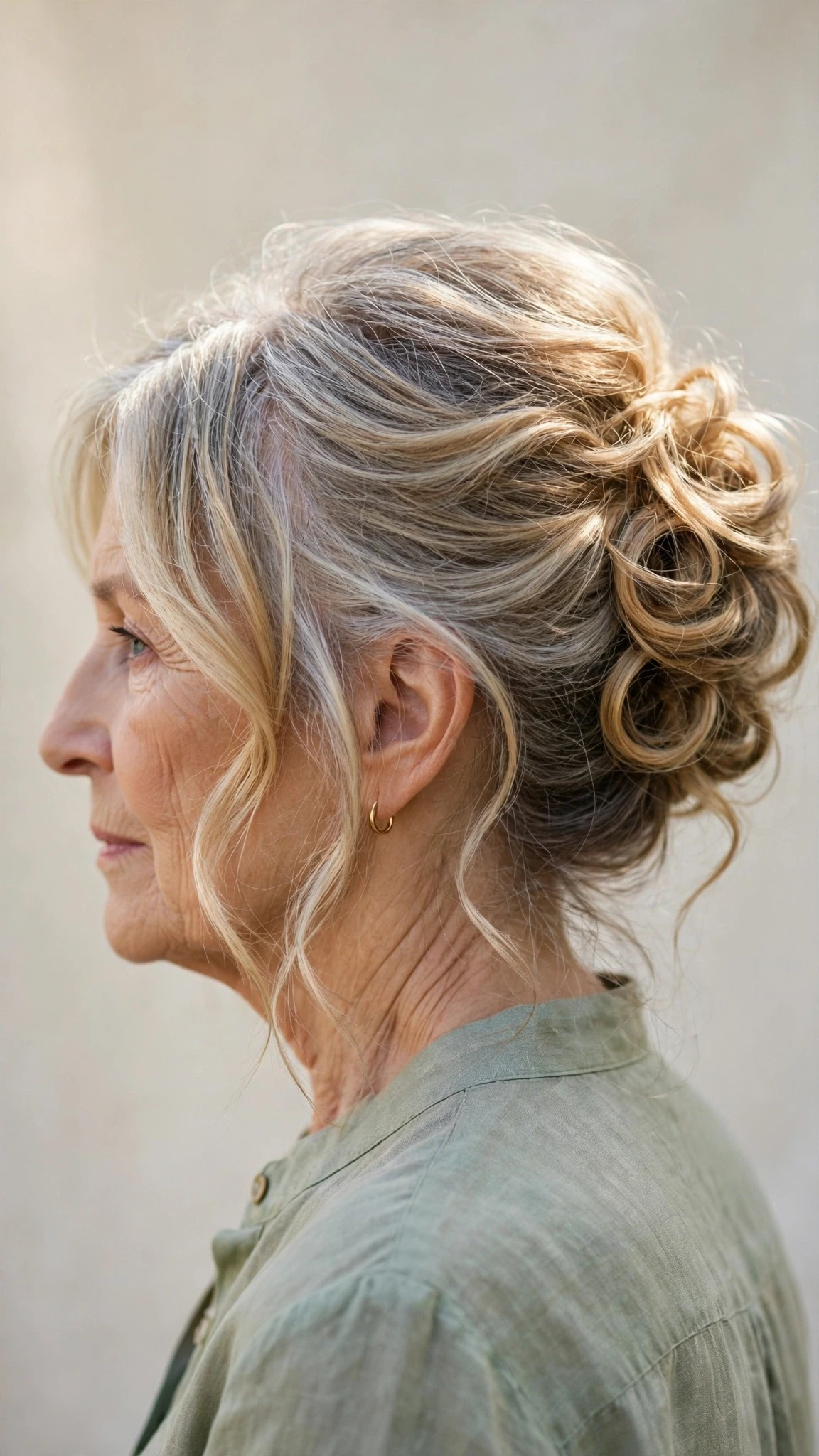 Effortless Spring Updos For Garden Parties With Smooth Glossy Lengths, Face-Framing Layers And Sunlit Dimension