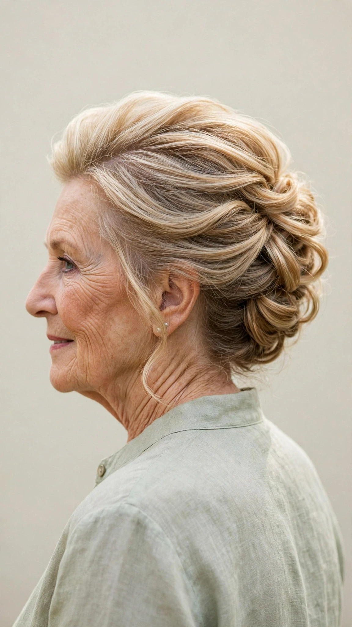 Effortless Spring Updos For Garden Parties With Smooth Glossy Lengths, Graduated Layers And Honey Blonde Shine