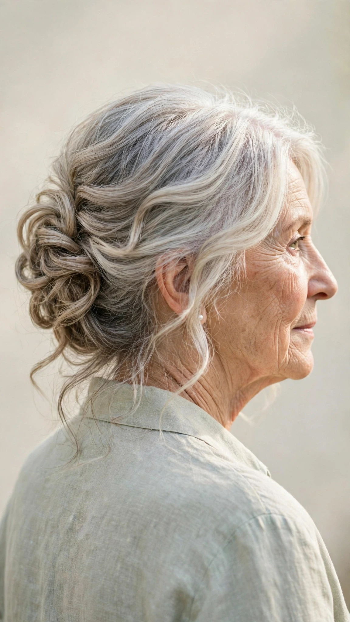 Effortless Spring Updos For Garden Parties With A Relaxed Lived-In Wave, Long Soft Layers And A Fresh Salon Shine