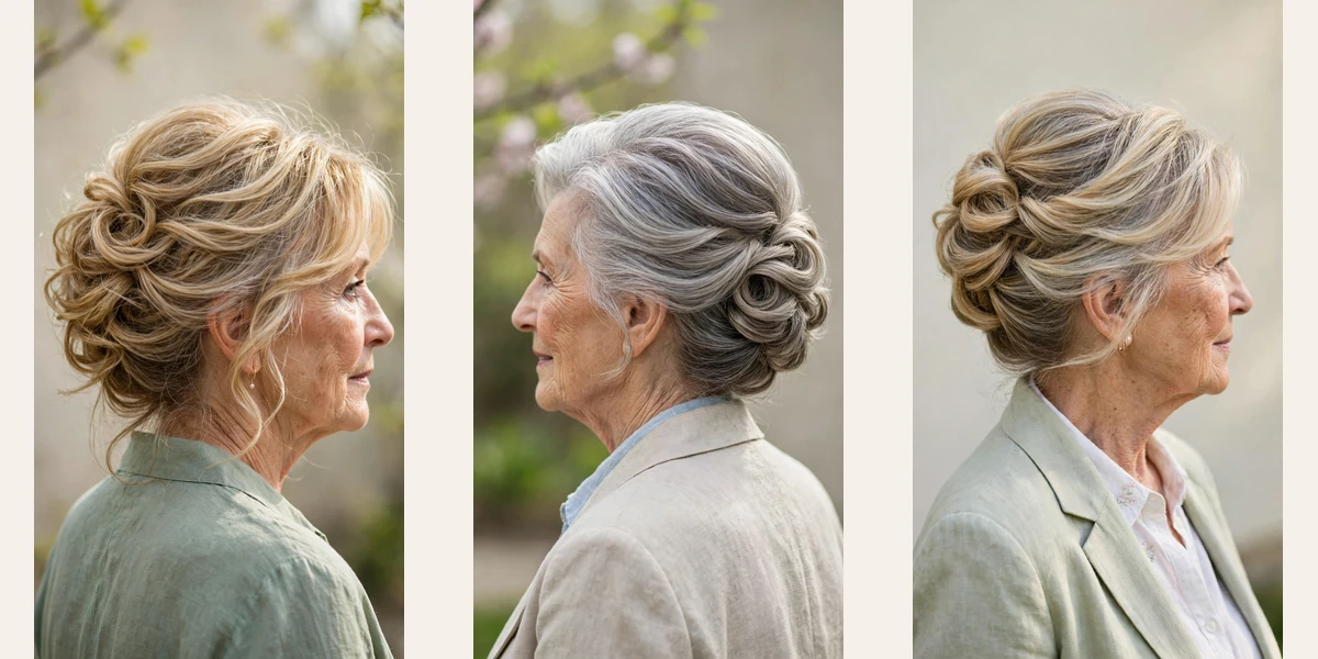 50 effortless spring updos for women over 70 for garden parties