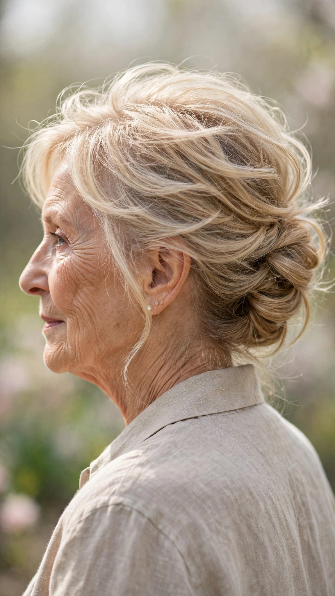 Effortless Spring Updos With A Simple Low Twist With Airy Feathered Movement, Subtle Internal Layers And Honey Blonde Shine