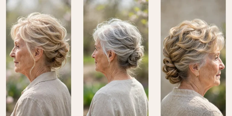 22 effortless spring updos for women over 70 with a simple low twist