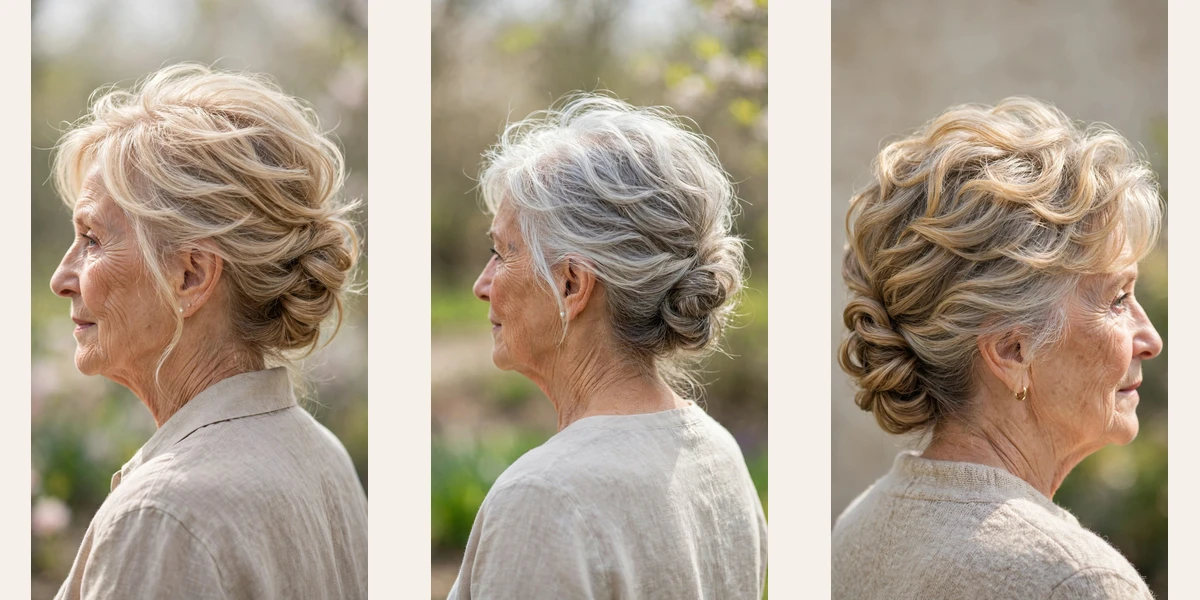22 effortless spring updos for women over 70 with a simple low twist