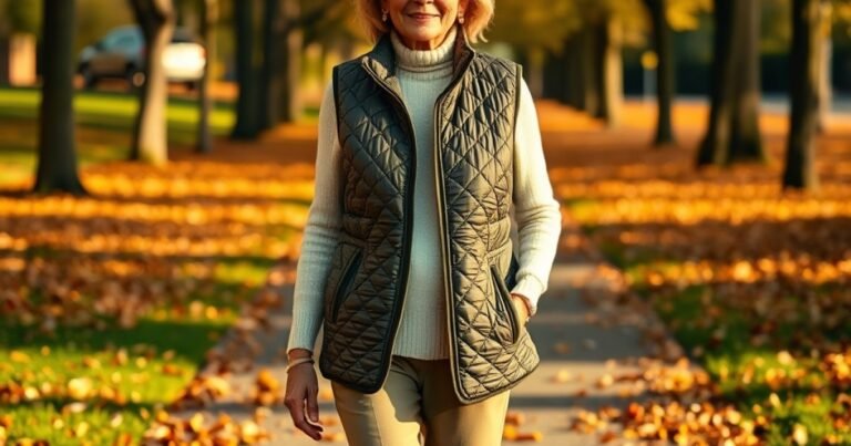Fall Vest Outfits for Women Over 50: The Easiest Layer You’ll Love