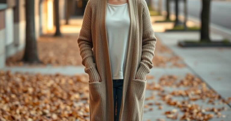 Fall Cardigan Outfits for Women Over 50: 20 Cozy, Polished Looks