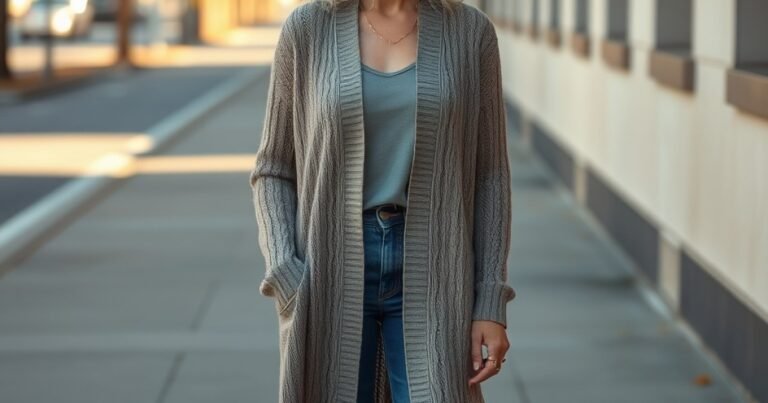 How to Wear a Long Cardigan Over 50: Cozy Layers That Stay Sleek