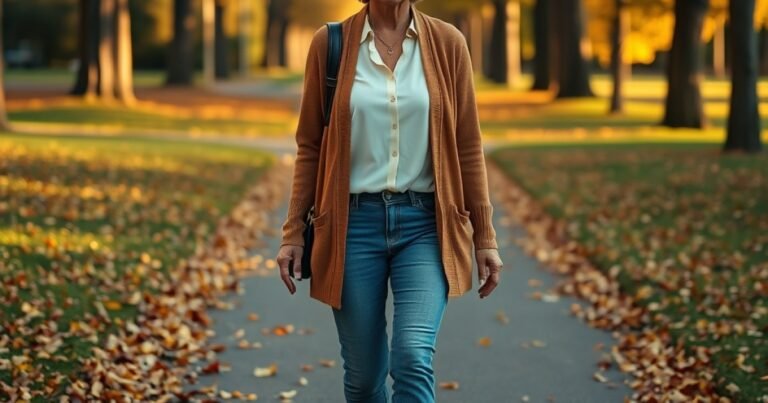 Fall Layering Outfits for Women Over 50 That Feel Light, Not Bulky