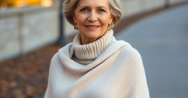 How to Wear a Poncho Over 50: Cozy, Graceful Layers for Cool Days