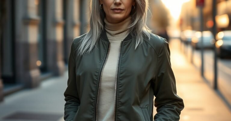 How to Wear a Bomber Jacket Over 50: Sporty Looks That Feel Polished