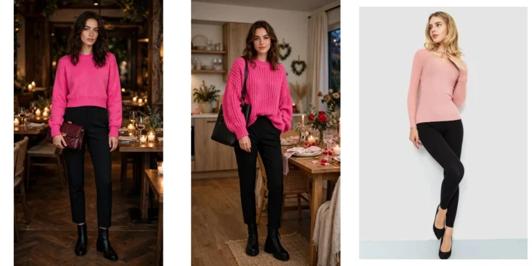 40 Women in Their 20s Pink Sweater Outfits for Valentine Weekends That Are Chic, Romantic and Elegant