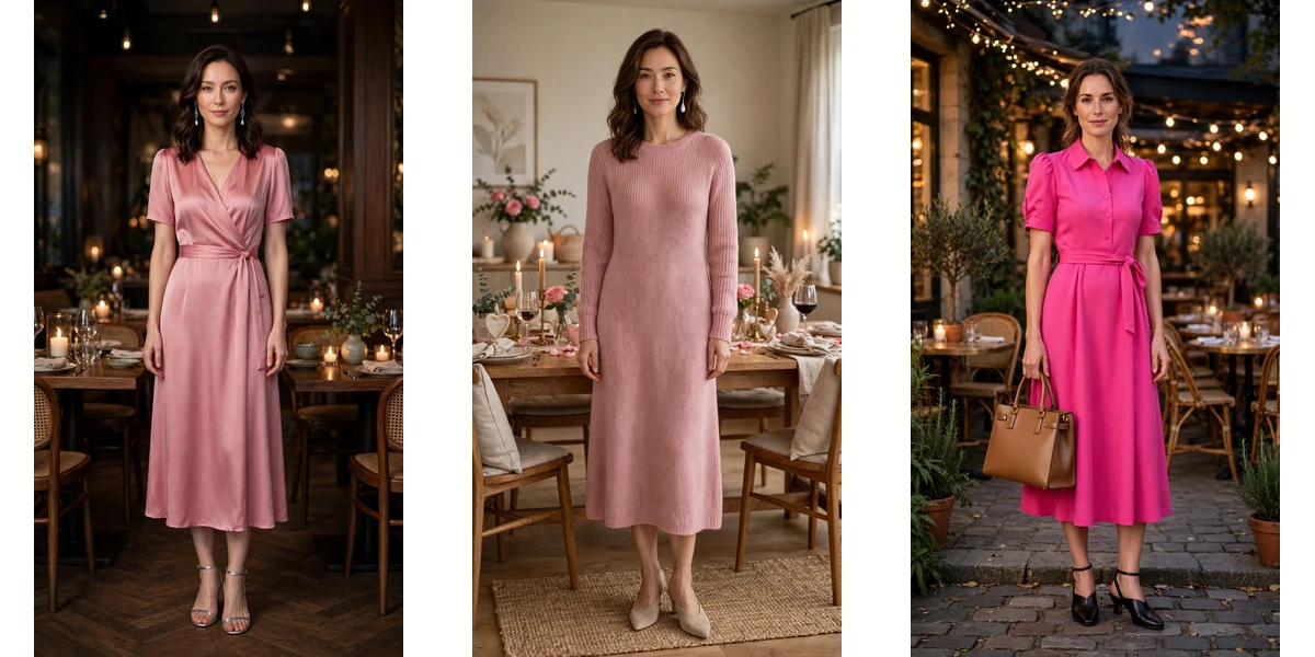 25 Women in Their 30s Pink Dress Outfits for February Dates That Are Chic, Romantic and Elegant