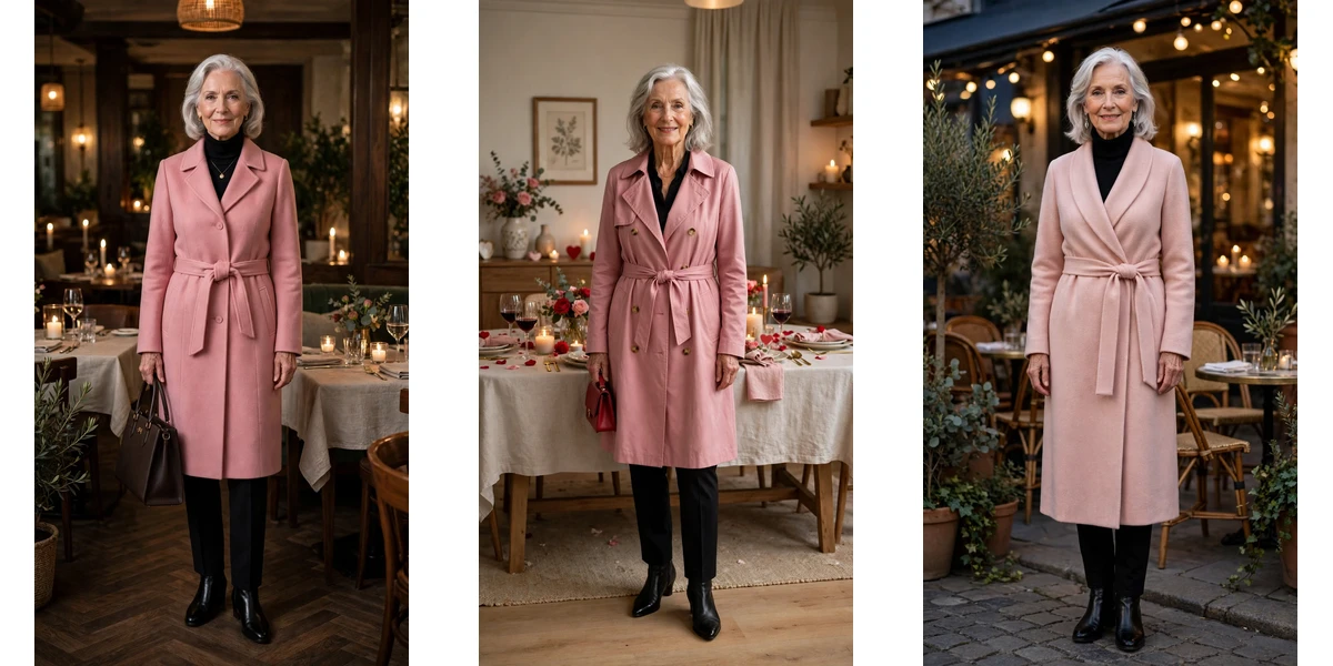 28 Women Over 70 Blush Pink Coat Outfits for Late Winter Days That Are Chic, Romantic and Elegant