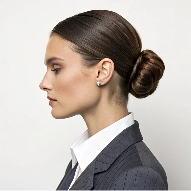 Polished Workday Hair With A Neat Part