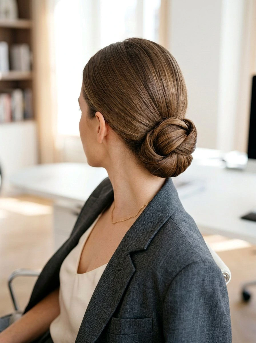 Polished Workday Hair With A Tucked Style