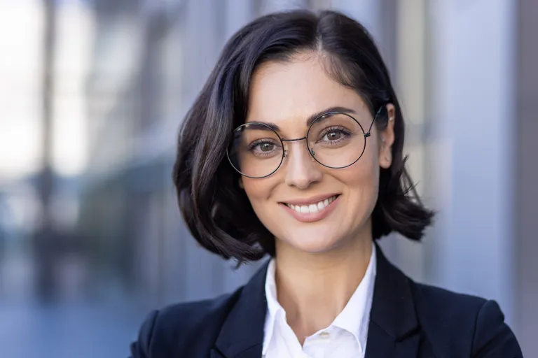 Professional Glass Bob With A Low Bun Finish