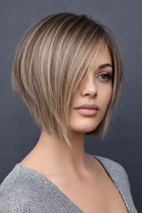 18 Glass Hair Hairstyles For Women In Their 30s With A Blunt Bob And Sleek Finish That Are Sleek, Shiny and Polished 13 Sleek Chin-Length Bob With Understated Shine