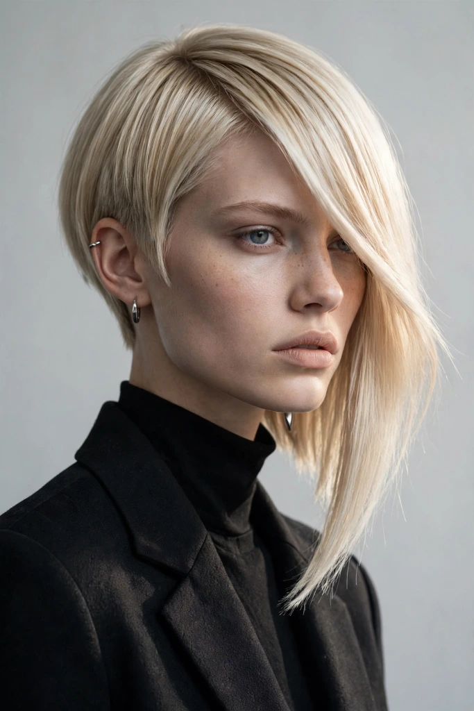 18 Glass Hair Hairstyles For Women In Their 30s With A Blunt Bob And Sleek Finish That Are Sleek, Shiny and Polished 17 Sharp Glass Lob With Tucked Ends