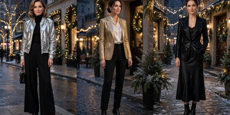 40 Glitter Jacket Outfits for Winter Evening Events That Are Chic, Warm and Elegant