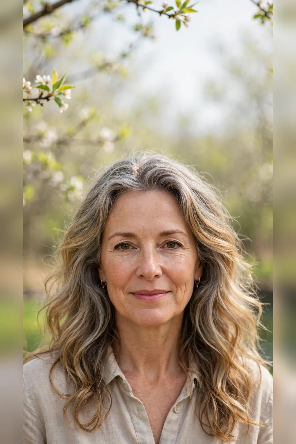 Grey Blending Hair Colour With Warm Tones