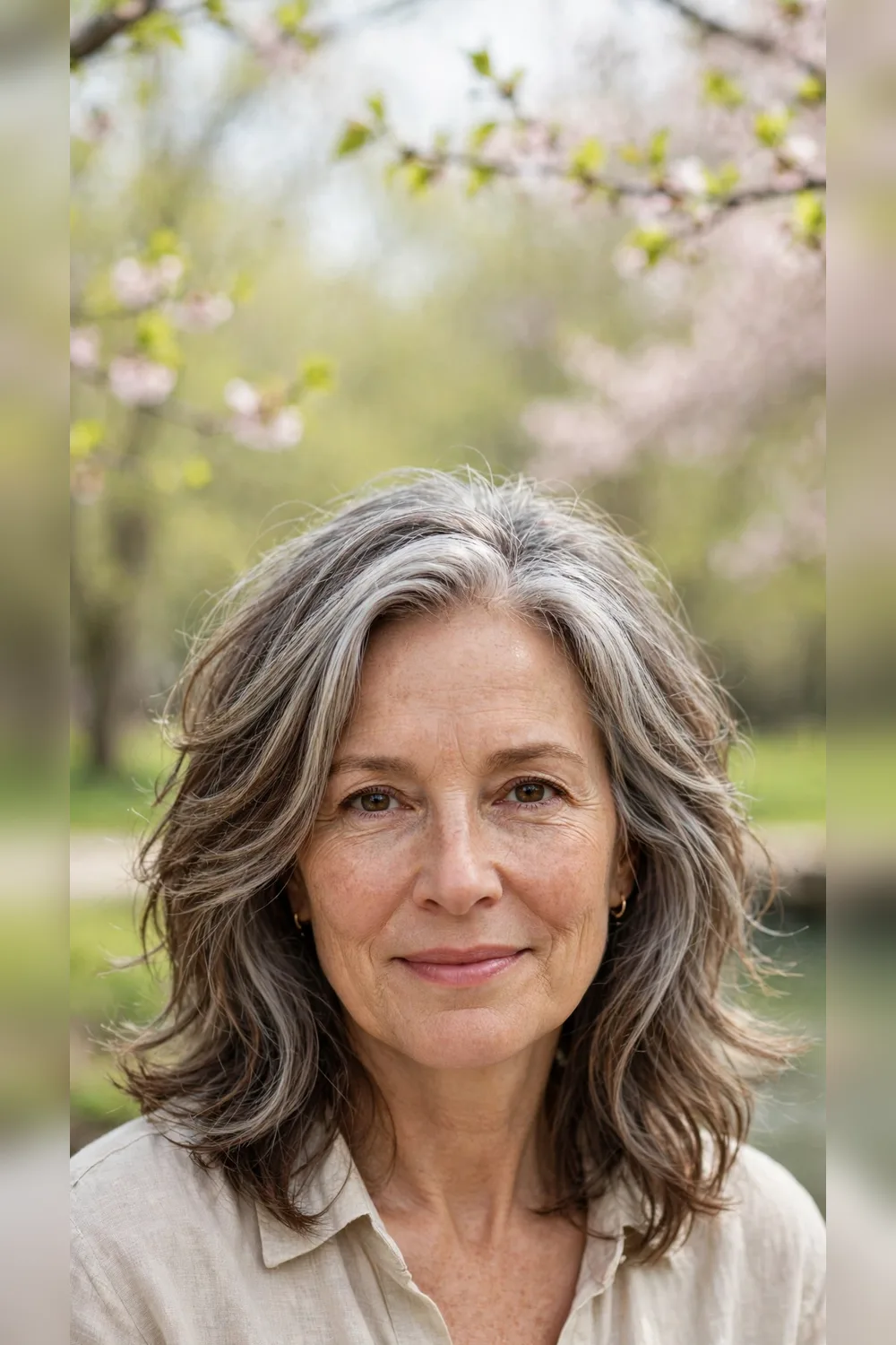 Grey Blending Hair Colour With a Modern Edge