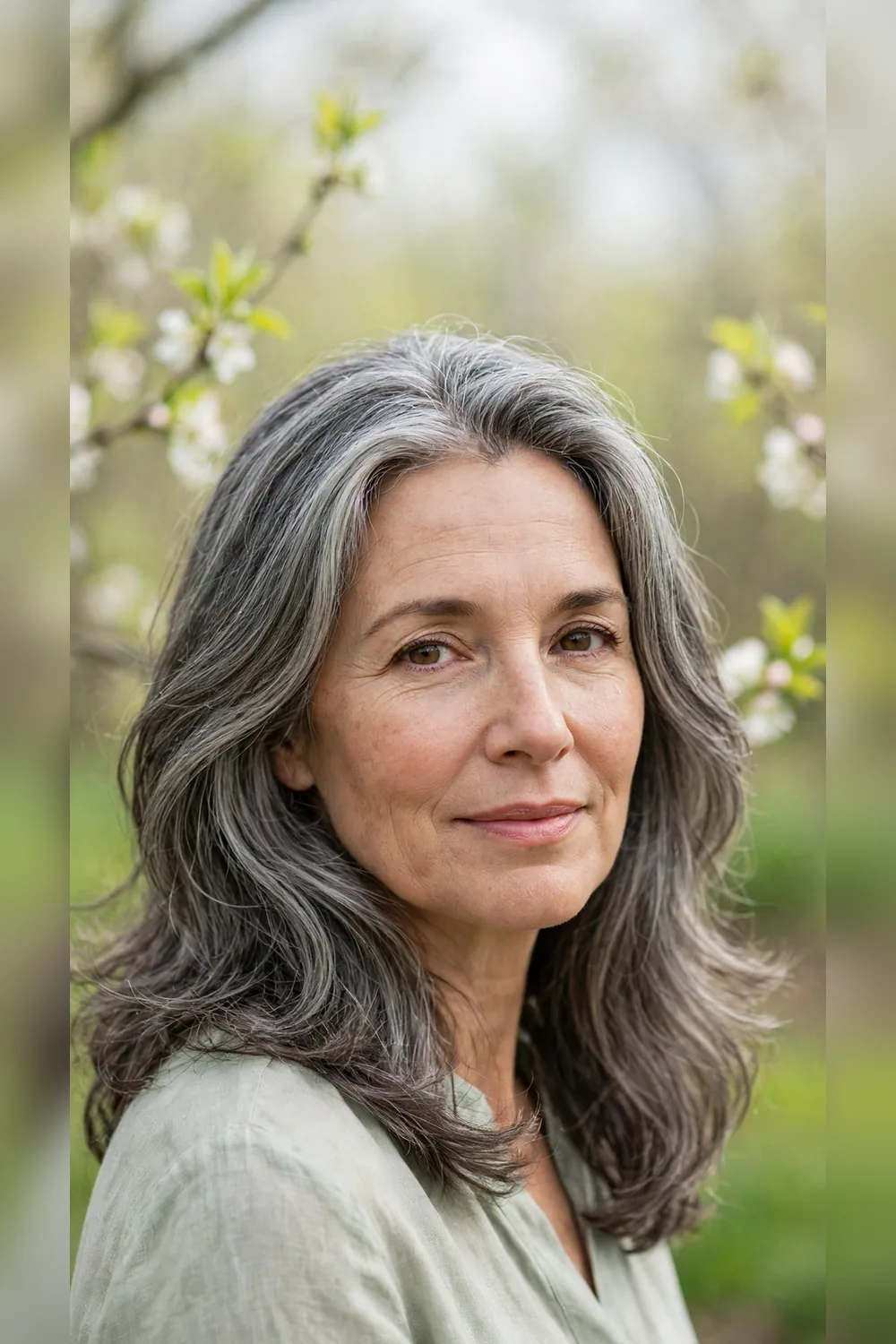 Grey Blending Hair Colour With a Smooth Crown