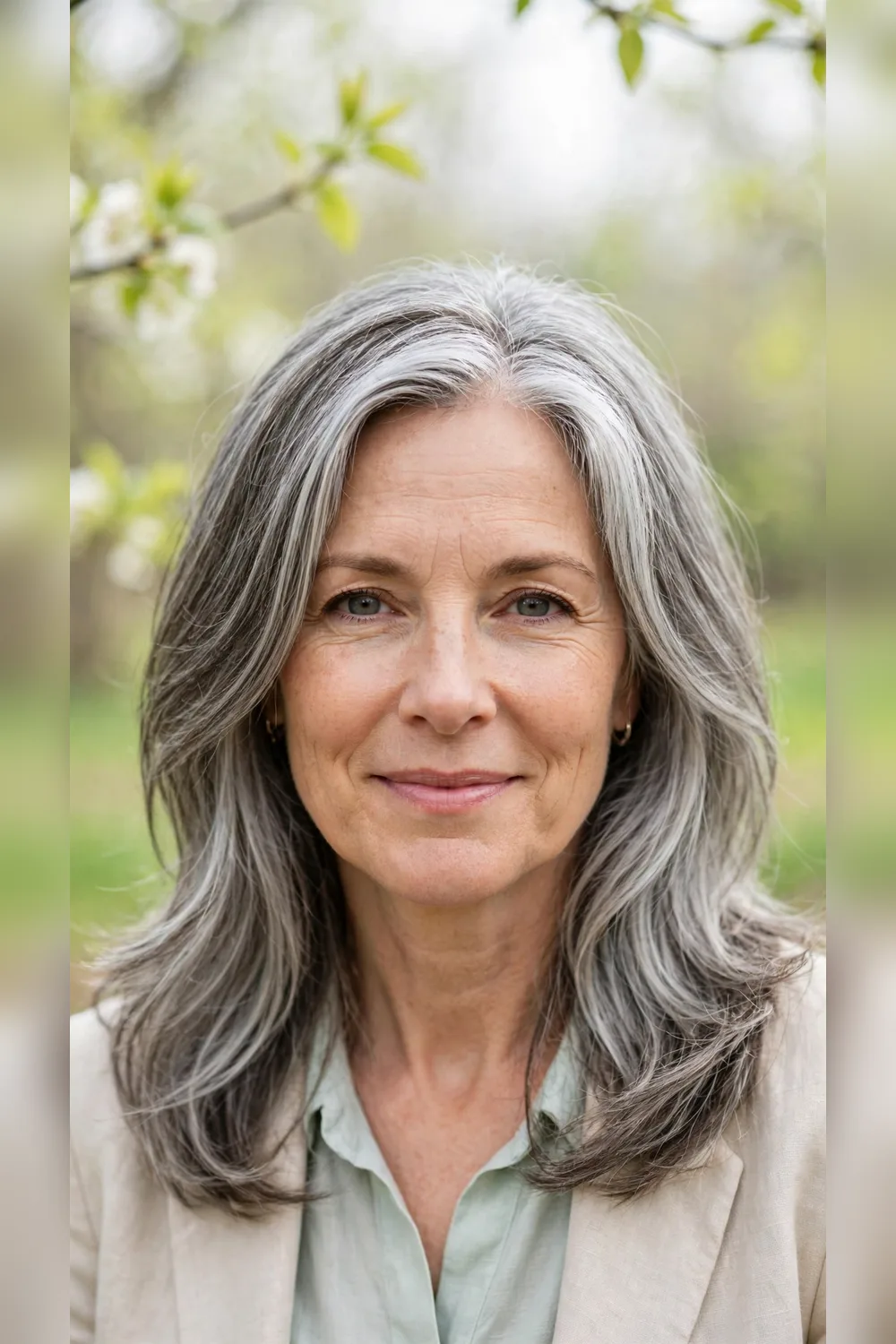 Grey Blending Hairstyles With a Long Front
