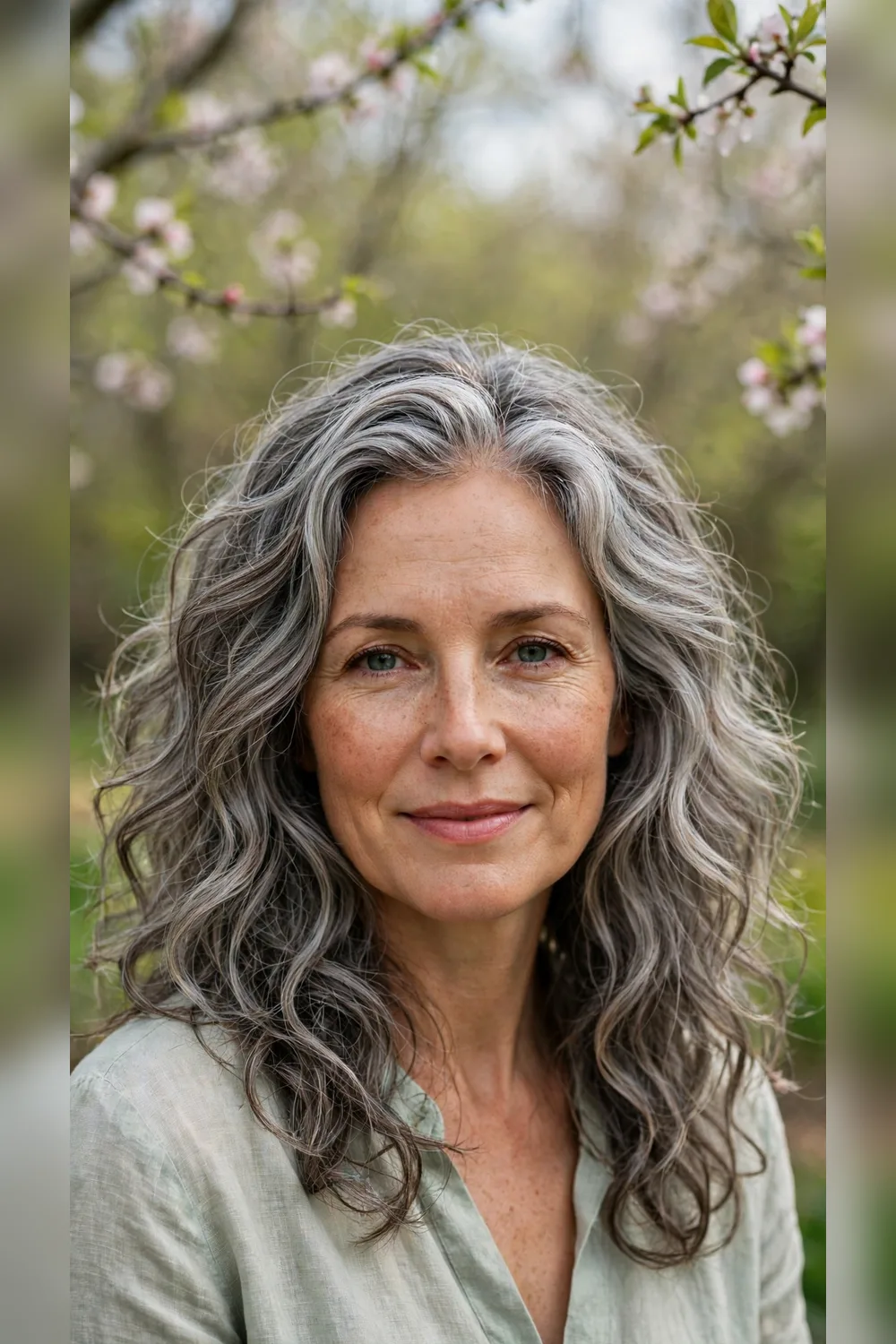 Grey Blending Hairstyles With a Wavy Definition