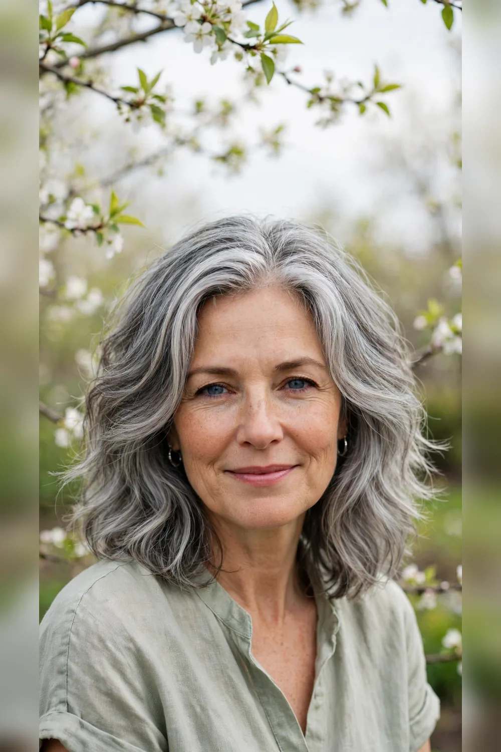 Grey Blending Hairstyles With Silver Tones