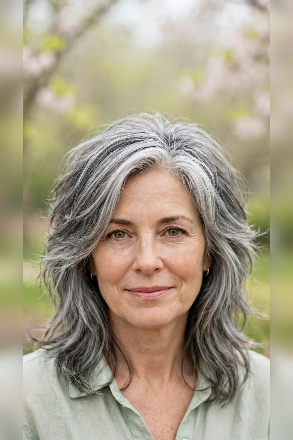 Grey Blending Hairstyles With a Bold Finish