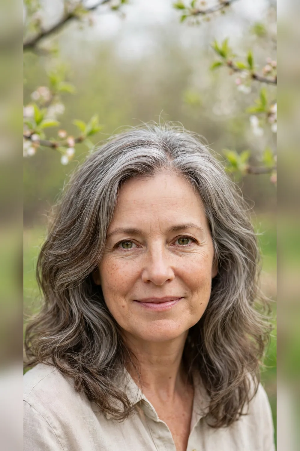 Grey Blending Hairstyles With Thick-Hair Control