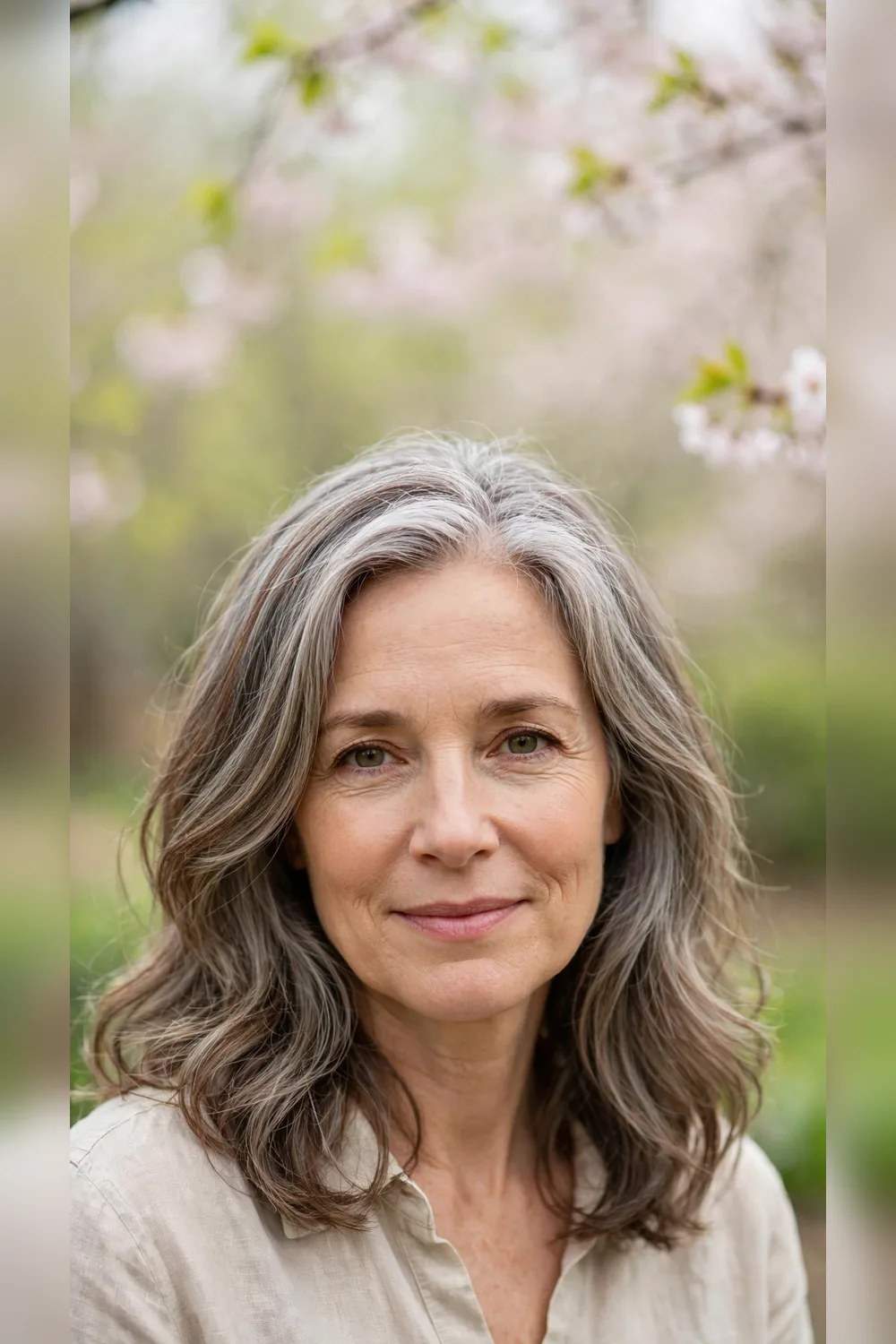 Grey Blending Hairstyles With a Shoulder-Length Shape