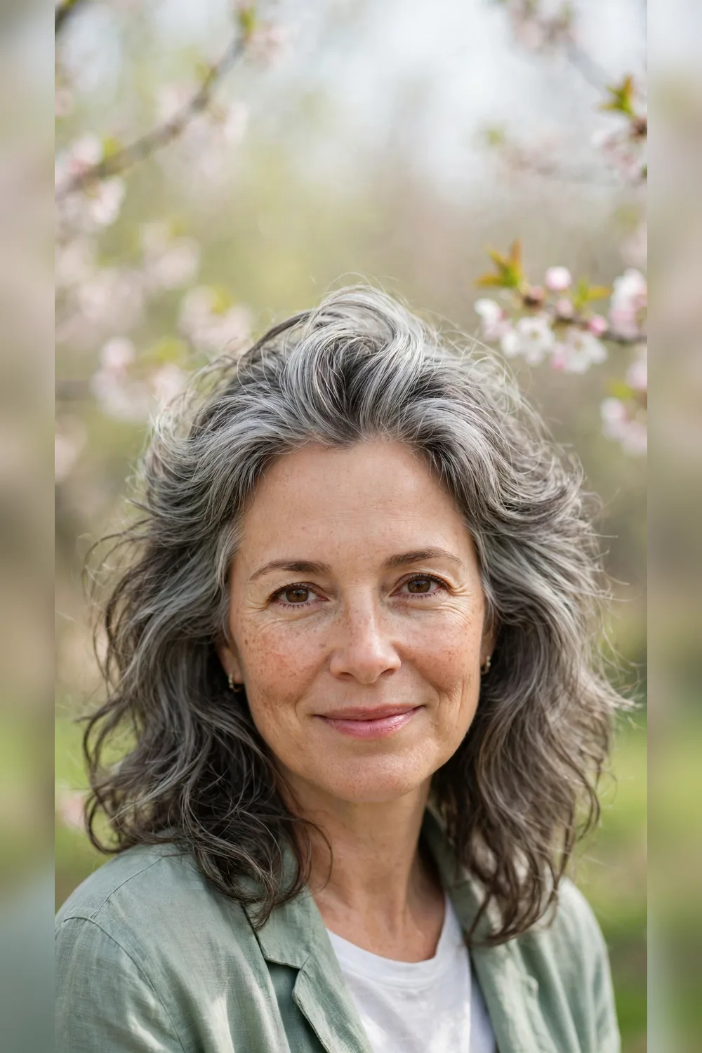 Grey Blending Hairstyles With Volume at the Crown