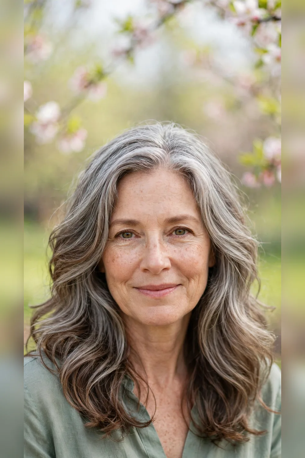 Grey Blending Hairstyles With a Smooth Crown