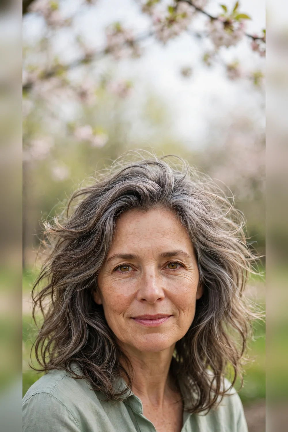 Grey Blending Hairstyles With Tousled Movement
