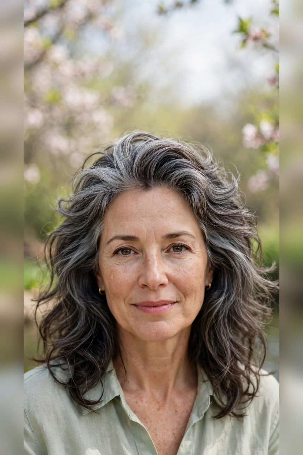 Grey Blending Hairstyles With Volume at the Crown
