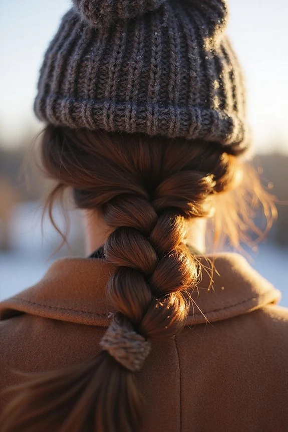 38 Hat Proof Braided Hairstyles for Cold Commutes with No Frizz - Idea 12