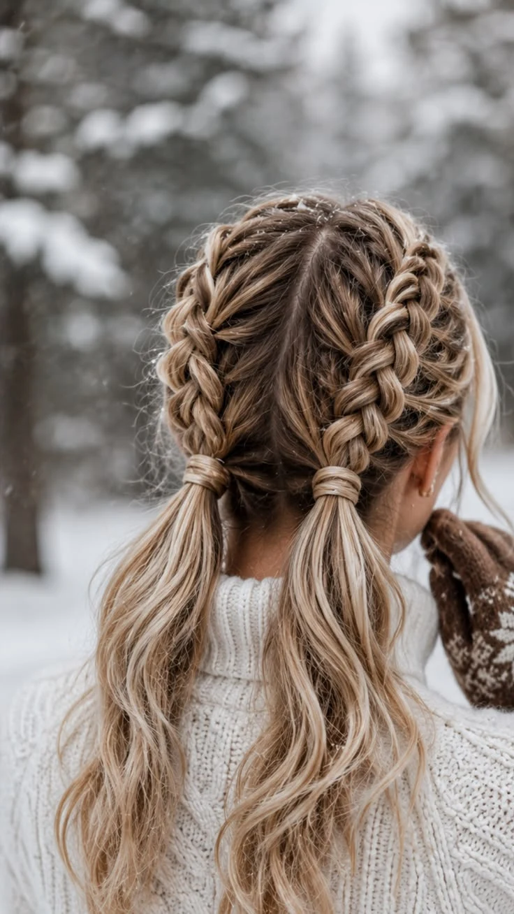 38 Hat Proof Braided Hairstyles for Cold Commutes with No Frizz - Idea 25