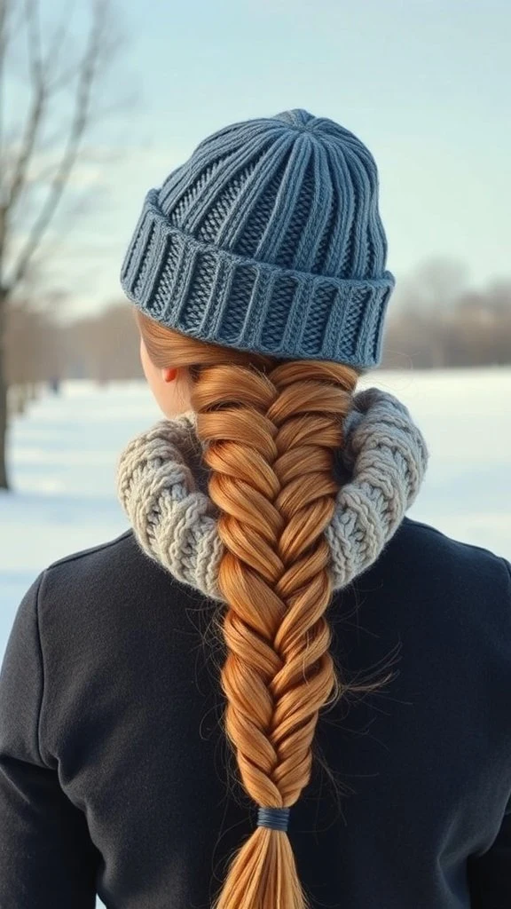 38 Hat Proof Braided Hairstyles for Cold Commutes with No Frizz - Idea 27