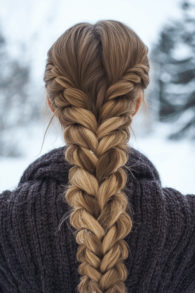 38 Hat Proof Braided Hairstyles for Cold Commutes with No Frizz - Idea 31