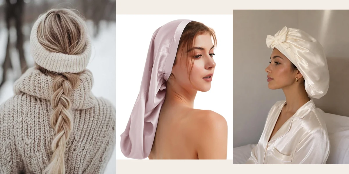 50 Hat Proof Hairstyles for Long Hair with a Silk Lined Cap Trick - Featured