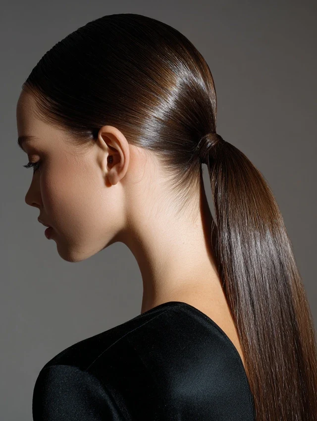 30 Hat Proof Low Ponytail Hairstyles for Winter Walks - Idea 5