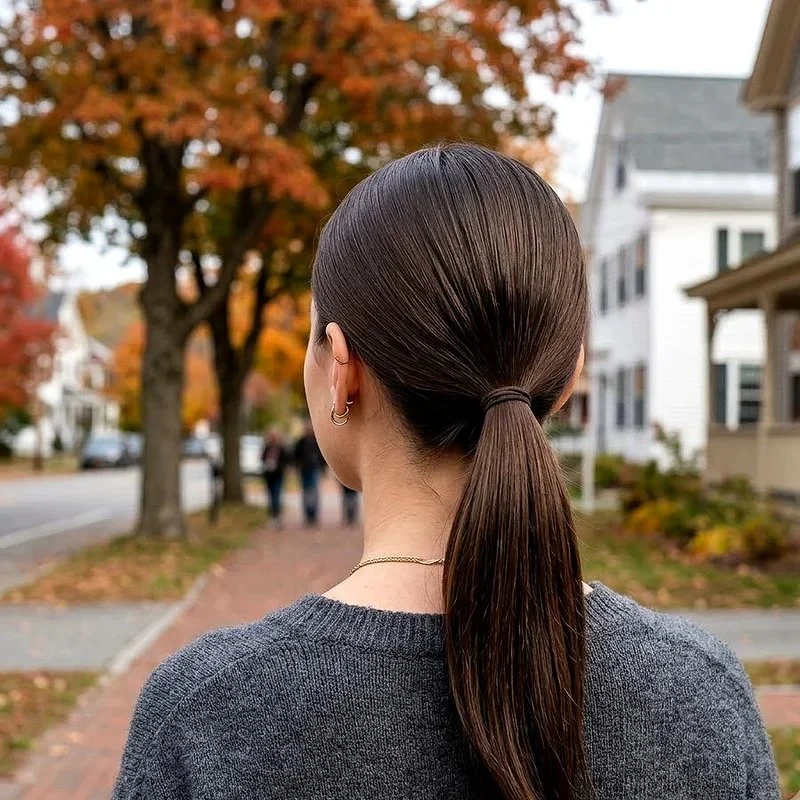 30 Hat Proof Low Ponytail Hairstyles for Winter Walks - Idea 17