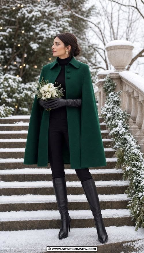 25 Black Leather Glove Outfits for Winter Weddings That Are Elegant, Warm and Timeless 4 Black leather glove wedding outfit idea 3