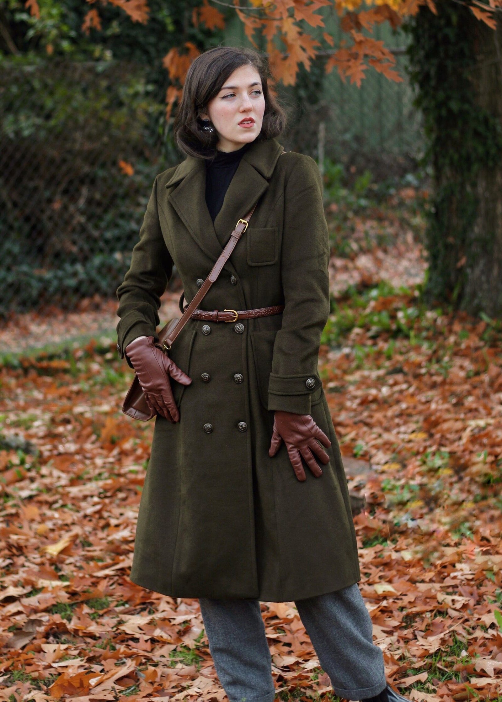 Leather glove coat outfit idea 7 original size