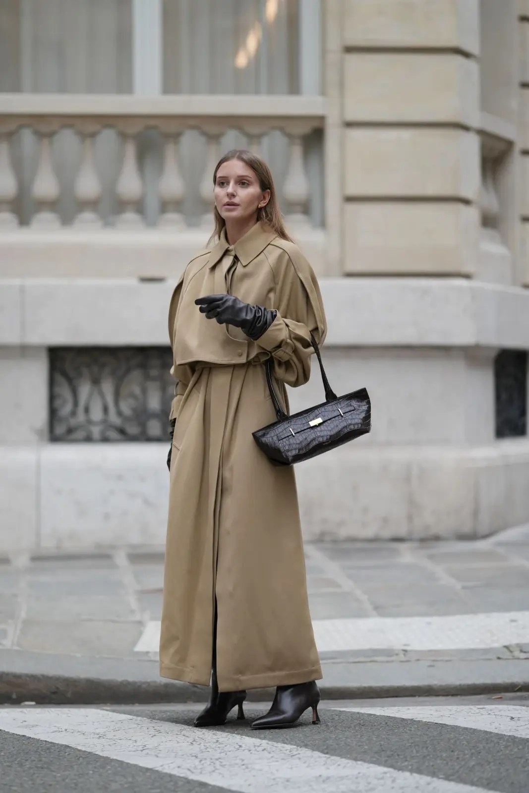 Leather glove coat outfit idea 10 original size